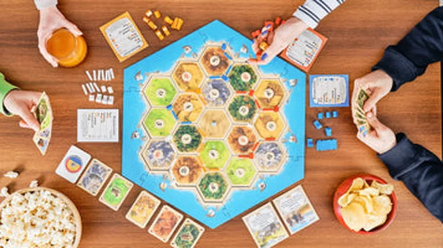 Catan board game setup