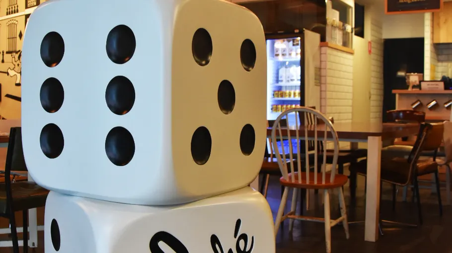 Board game cafe interior